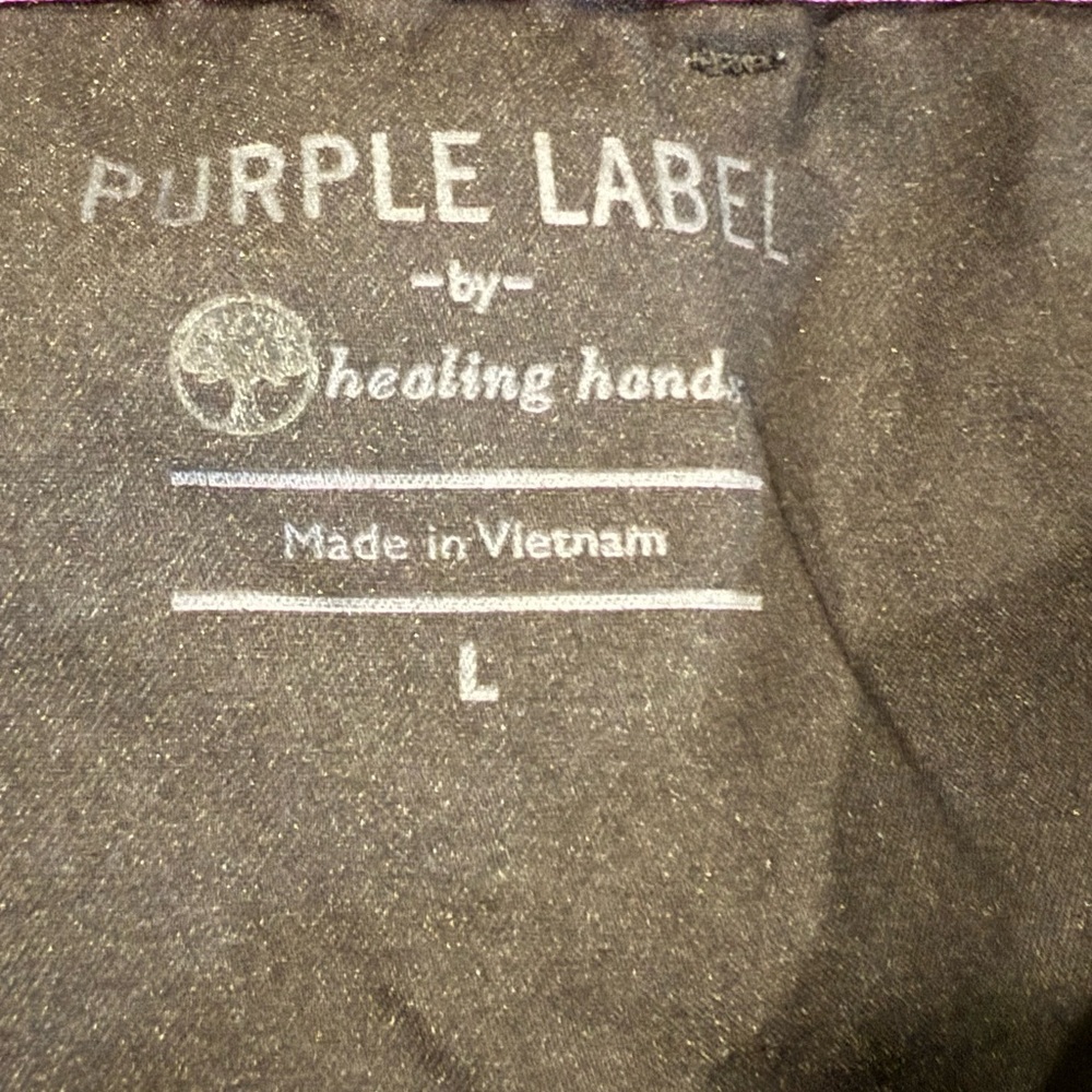Women’s Healing Hands Black Scrub Pants - Picture 3 of 3
